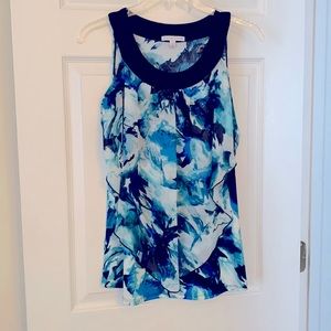 Notations sleeveless layered top